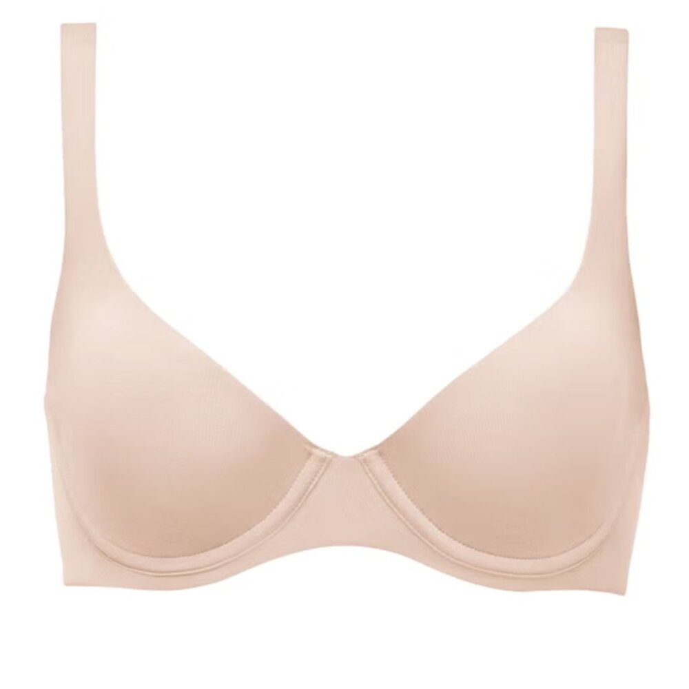 CUUP The Scoop Micro Bra Sand Nude Cream 38E 38DD 38 E DD unlined underwire